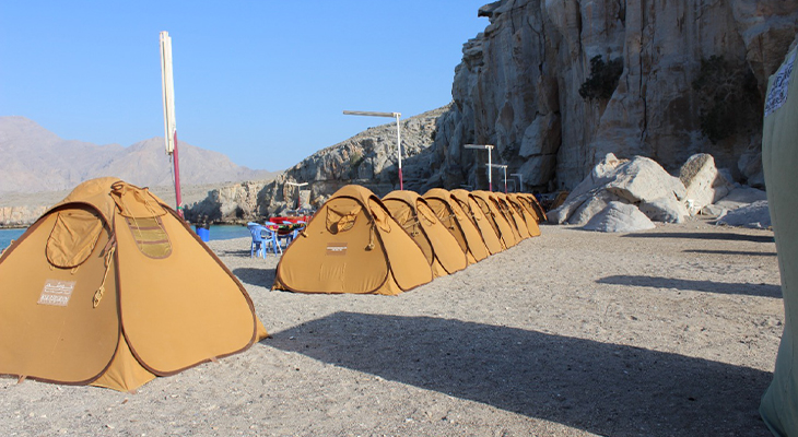 Camping with full-day cruise Musandam