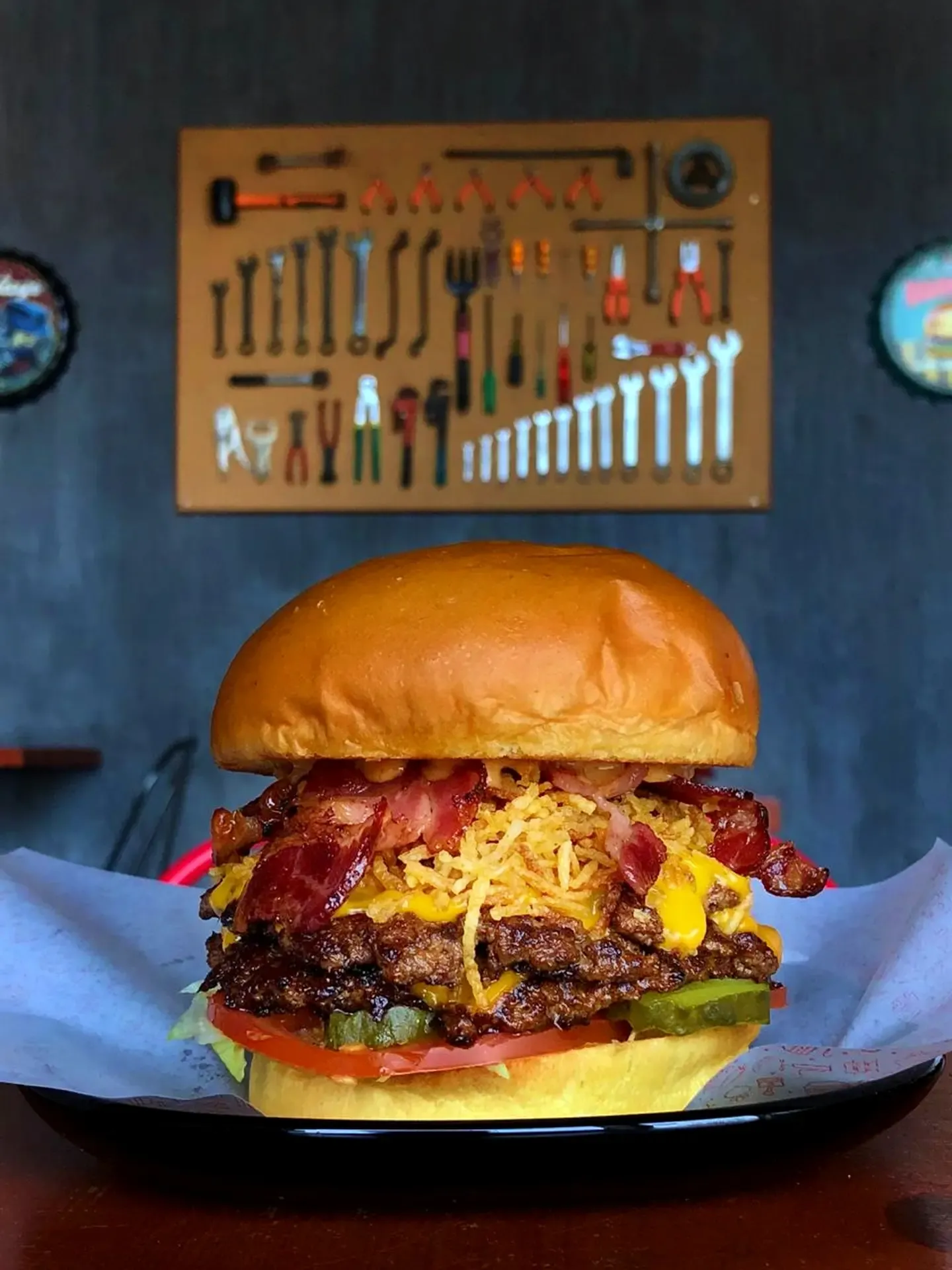 Burger Meals at Garage & Grill in Jeddah