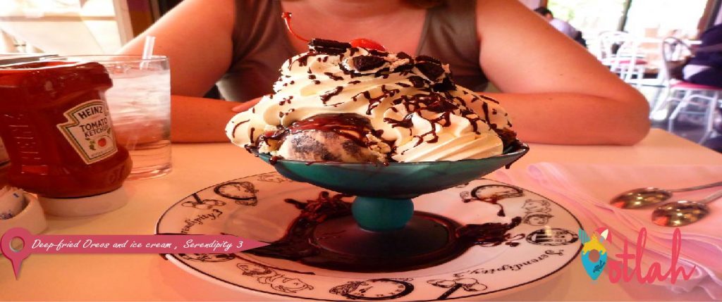 Deep-fried Oreos and ice cream at Serendipity 3