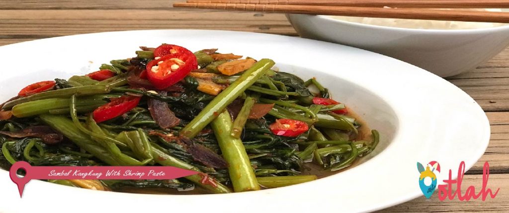 Sambal Kangkung With Shrimp Paste