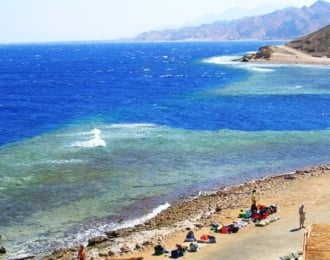 One of the best beaches in Dahab, three pools