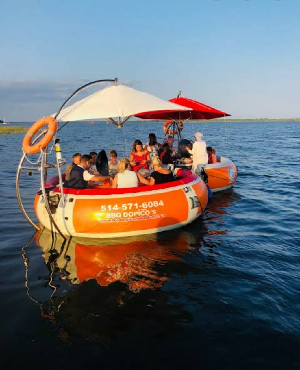 Enjoy one hour trip in the Donuts boat 