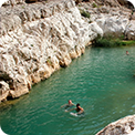 Emerald Water at Wadi Shab