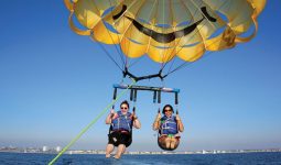 Enjoy the parasailing trip 