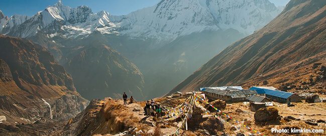 كامب قاعدة أنابورنا - تسلق الجبال في نيبال