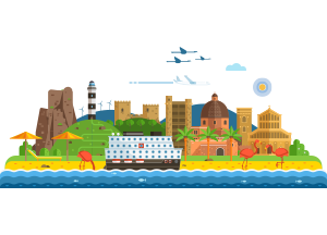 Cruise around the world