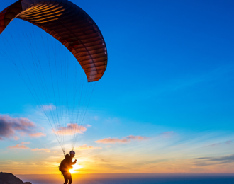 Paragliding in Halfmoon