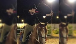 Join us in  horse riding experience with ground archery