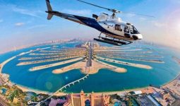 Helicopter tour for 12 minutes in the skies of Dubai