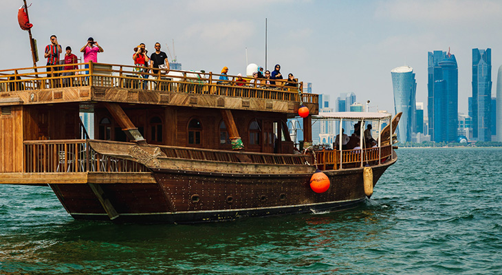 Spend your day in dhow boat cruise shared tour 