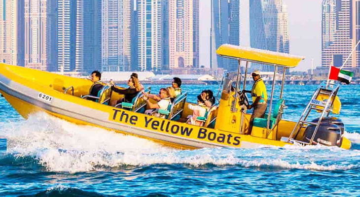 Dubai yellow boat tour 