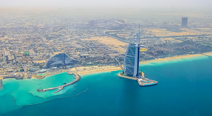 A wonderful helicopter tour in the sky of Dubai