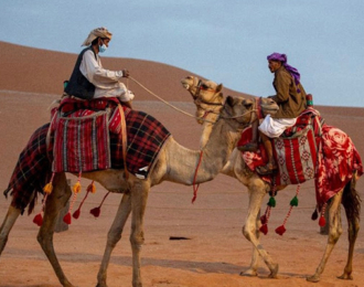 Camel Ride in the Desert of Riyadh 