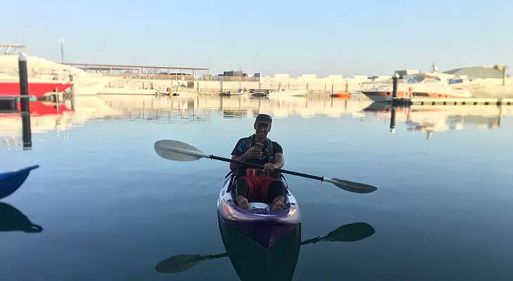 Kayak & Flyboard in Dimaniyat at Muscat Coast