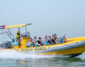 Yellow boat: 45 minutes Yas island tour!