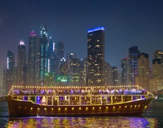 2-Hours Royal Dinner Dhow Cruise in Dubai Marina