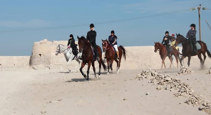 One hour Horseback Riding on the Beach in Bahrain