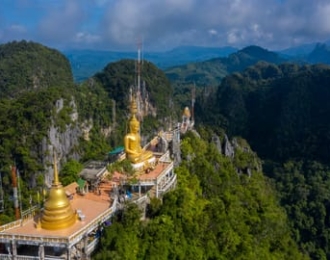 Full Day Tour at Tiger Cave Temple, Emerald Pool, and Hot Springs at Krabi Thailand 