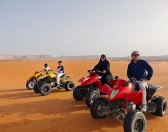 Quad Bike Tour + Camel Ride and Dinner in Al-Muzahimiyah