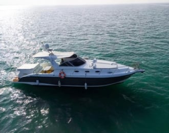 Boat trip on Mykonos Yacht to Kuwait Bay, Failaka, or Kubbar Island for 2 Hours