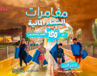 Full-Day Entry Ticket to Desert Falls Water & Adventure Park at Salwa Beach Resort
