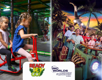  عرض كومبو: تذكرة آي إم جي وورلد + ريدي سيت جو بسعر خاص