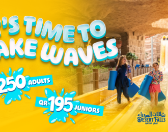 Full-Day Entry Ticket to Desert Falls Water & Adventure Park at Salwa Beach Resort